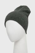 Бавовняна шапка Superdry колір зелений з тонкого трикотажу з бавовни