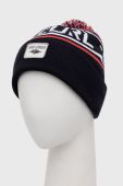 Шапка Rip Curl колір синій з товстого трикотажу
