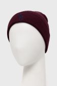 Бавовняна шапка Polo Ralph Lauren колір бордовий з бавовни