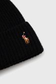 Вовняна шапка Polo Ralph Lauren колір чорний вовна (2765194)