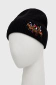 Вовняна шапка Polo Ralph Lauren колір чорний вовна (2765206)