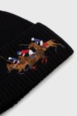 Вовняна шапка Polo Ralph Lauren колір чорний вовна (2765206)
