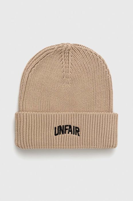 бавовняна шапка Unfair Athletics колір бежевий з бавовни