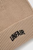 бавовняна шапка Unfair Athletics колір бежевий з бавовни