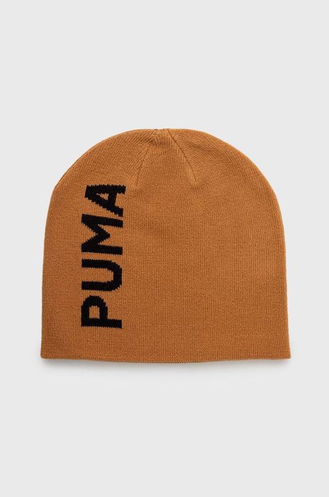 Шапка Puma колір жовтий з тонкого трикотажу