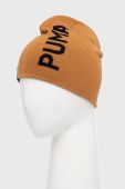 Шапка Puma колір жовтий з тонкого трикотажу