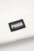 Шапка Puma колір білий з тонкого трикотажу
