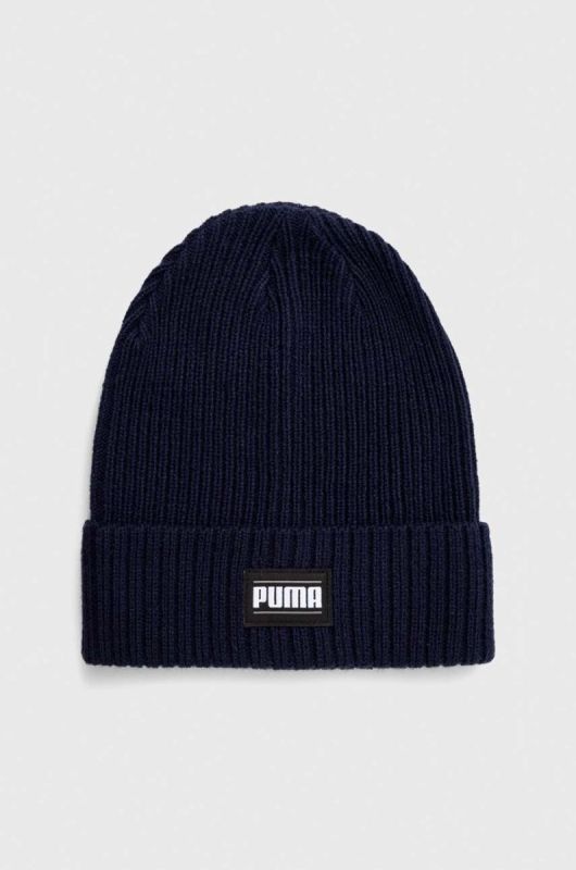 Шапка Puma колір синій з тонкого трикотажу (3537182)