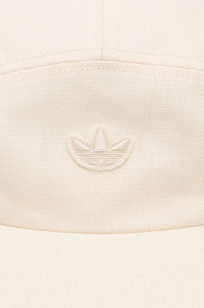 Бавовняна кепка adidas Originals колір бежевий однотонна HM1771-WONWHI фото 2