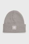 Шапка adidas Originals колір сірий з тонкого трикотажу Шапка adidas Originals колір сірий з тонкого трикотажу