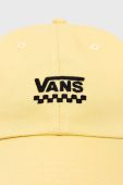Кепка Vans колір жовтий однотонна