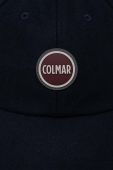 Вовняна кепка Colmar колір синій з аплікацією