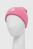 Шапка adidas Originals колір рожевий з товстого трикотажу
