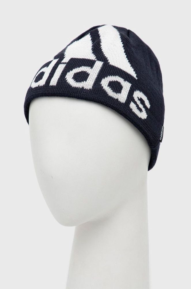 Шапка adidas Performance Big Logo колір синій фото 2