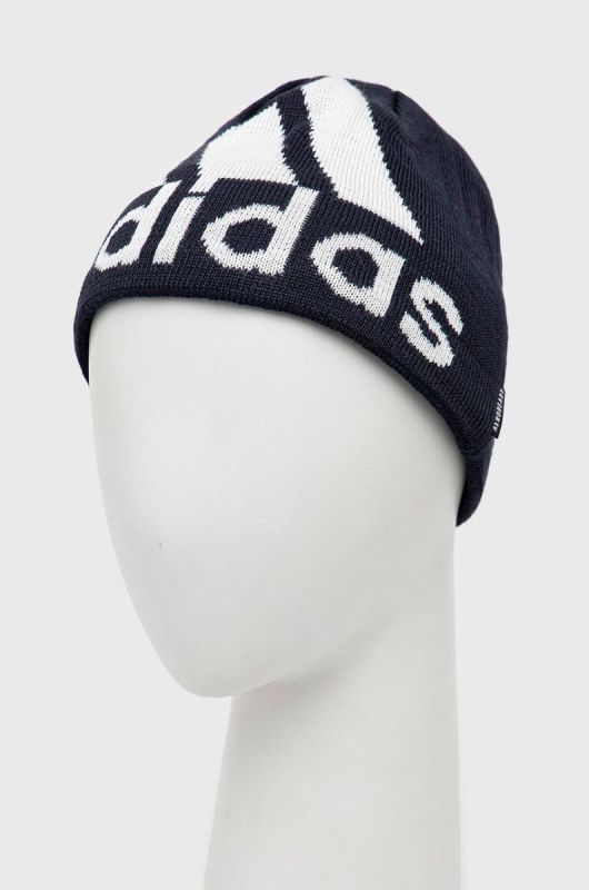 Шапка adidas Performance Big Logo колір синій фото 2