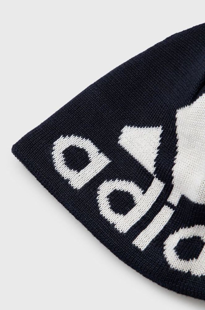 Шапка adidas Performance Big Logo колір синій фото 3