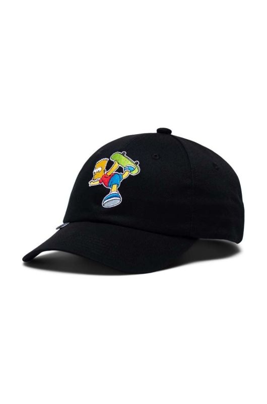 Бавовняна кепка Herschel X The Simpsons з аплікацією 1167.1822.OS-BartSimpso колір барвистий
