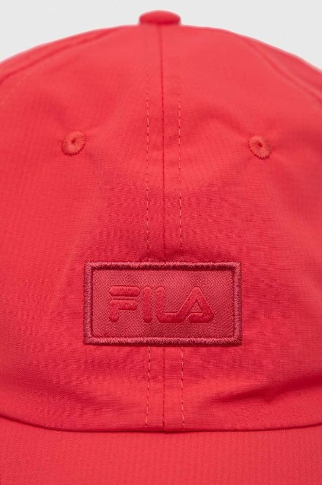 Кепка Fila колір помаранчевий однотонна фото 2