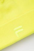 Шапка Fila колір жовтий з товстого трикотажу Шапка Fila колір жовтий з товстого трикотажу