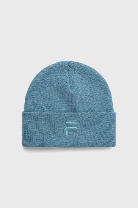 Шапка Fila з товстого трикотажу колір блакитний Шапка Fila з товстого трикотажу колір блакитний
