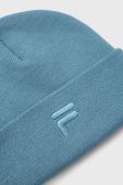 Шапка Fila з товстого трикотажу колір блакитний Шапка Fila з товстого трикотажу колір блакитний