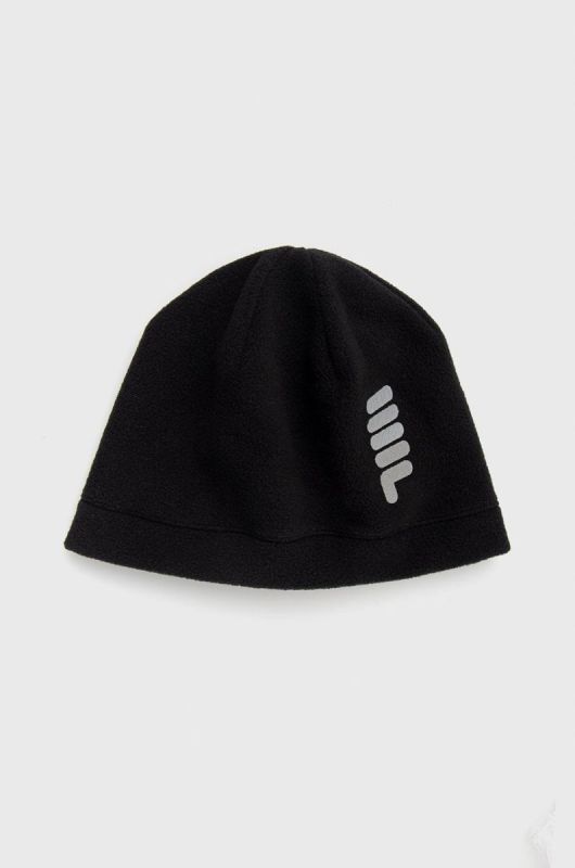 Шапка Fila колір чорний з тонкого трикотажу (2648645)