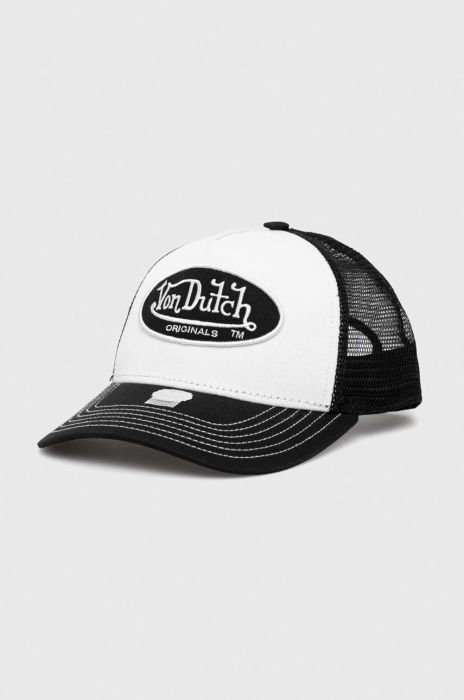 Кепка Von Dutch колір білий з аплікацією (2882009)