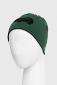 Двостороння вовняна шапка Lacoste колір чорний з тонкого трикотажу вовна (3517148)