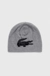 Двостороння вовняна шапка Lacoste колір чорний з тонкого трикотажу вовна (3517149) Двостороння вовняна шапка Lacoste колір чорний з тонкого трикотажу вовна (3517149)