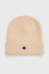 Шапка Champion колір бежевий з тонкого трикотажу 805448-LOXGM Шапка Champion колір бежевий з тонкого трикотажу 805448-LOXGM