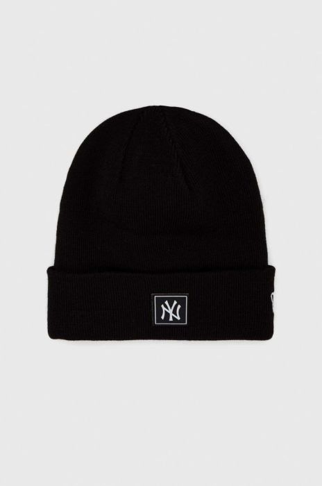 Шапка New Era колір чорний з товстого трикотажу (2814919) Шапка New Era колір чорний з товстого трикотажу (2814919)