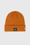 Шапка New Era колір помаранчевий з товстого трикотажу (2811535) Шапка New Era колір помаранчевий з товстого трикотажу (2811535)