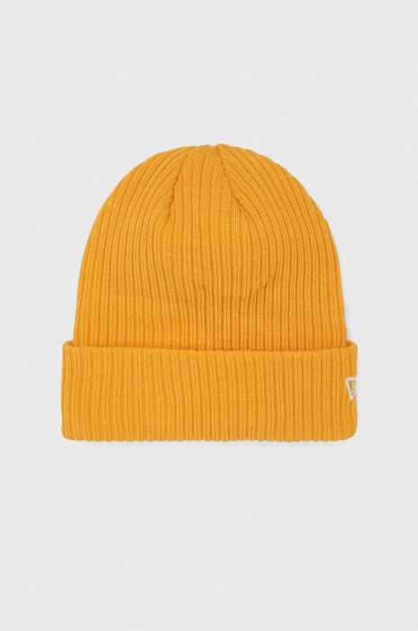Шапка New Era колір жовтий з товстого трикотажу (2811542) Шапка New Era колір жовтий з товстого трикотажу (2811542)