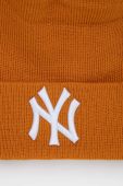 Шапка New Era колір помаранчевий з товстого трикотажу (2814932)