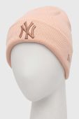 Шапка New Era колір рожевий з товстого трикотажу (2814960)