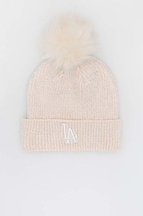 Шапка New Era колір бежевий з товстого трикотажу (2814961) Шапка New Era колір бежевий з товстого трикотажу (2814961)