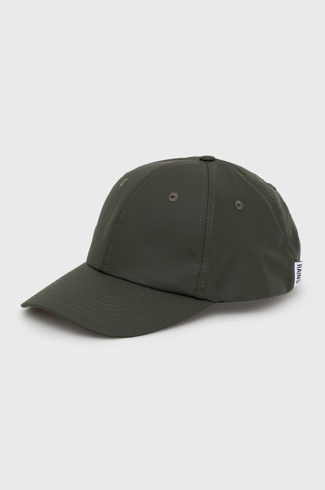 Кепка Rains 13600 Cap колір зелений однотонна 13600.03-03.Green