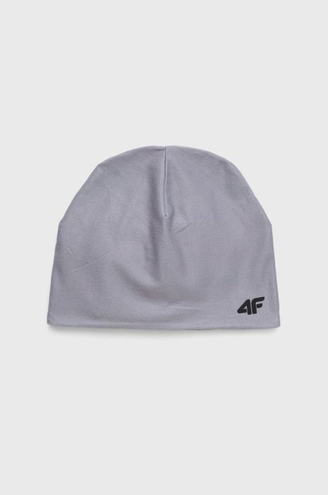 Двостороння шапка 4F колір сірий з тонкого трикотажу