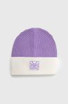 Шапка з домішкою вовни United Colors of Benetton X Pantone колір фіолетовий (2839445) Шапка з домішкою вовни United Colors of Benetton X Pantone колір фіолетовий (2839445)