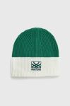 Шапка з домішкою вовни United Colors of Benetton X Pantone колір зелений Шапка з домішкою вовни United Colors of Benetton X Pantone колір зелений