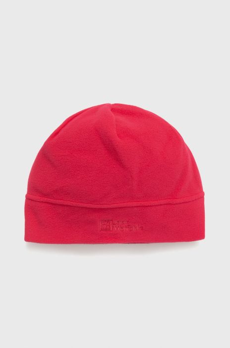 Шапка Jack Wolfskin колір рожевий з тонкого трикотажу