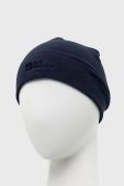 Шапка Jack Wolfskin колір синій з тонкого трикотажу (2574340)