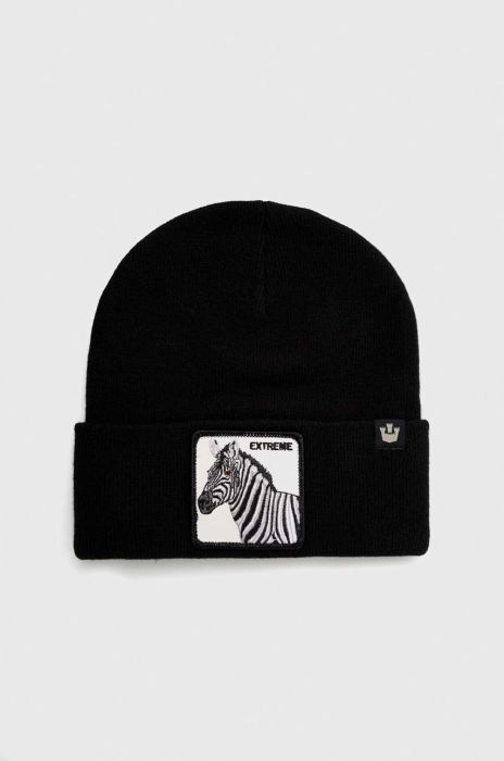 Шапка Goorin Bros колір чорний з тонкого трикотажу