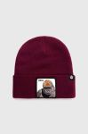 Шапка Goorin Bros колір бордовий з тонкого трикотажу Шапка Goorin Bros колір бордовий з тонкого трикотажу