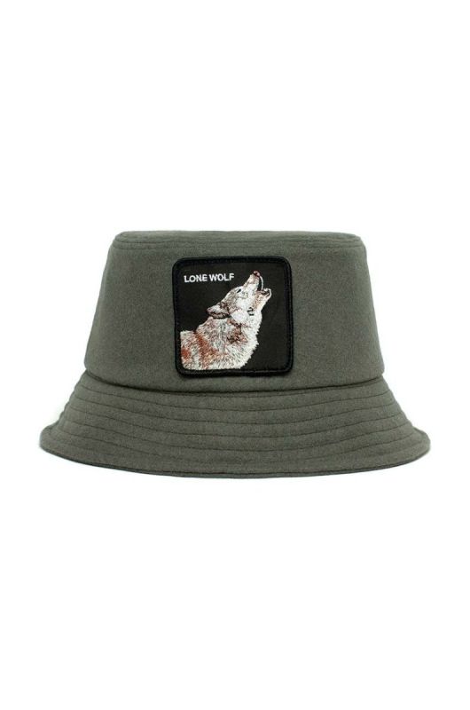 Капелюх Goorin Bros Wolf Heat колір зелений вовна