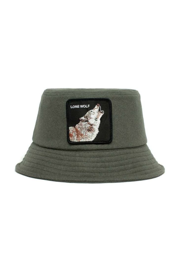 Капелюх Goorin Bros Wolf Heat колір зелений вовна