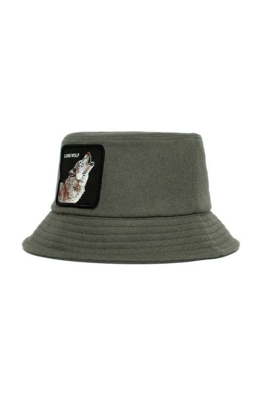 Капелюх Goorin Bros Wolf Heat колір зелений вовна фото 2