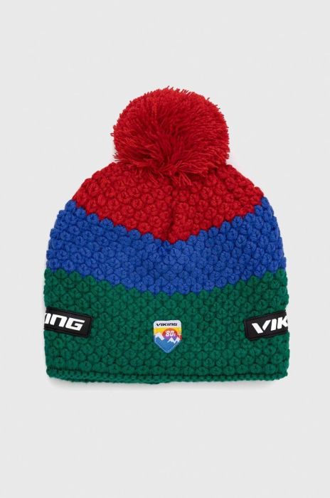 Шапка Viking Graceland колір зелений з товстого трикотажу