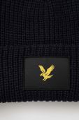 Шапка Lyle & Scott колір синій з товстого трикотажу (2836158)