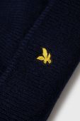 Шапка Lyle & Scott колір синій з товстого трикотажу (2661165)